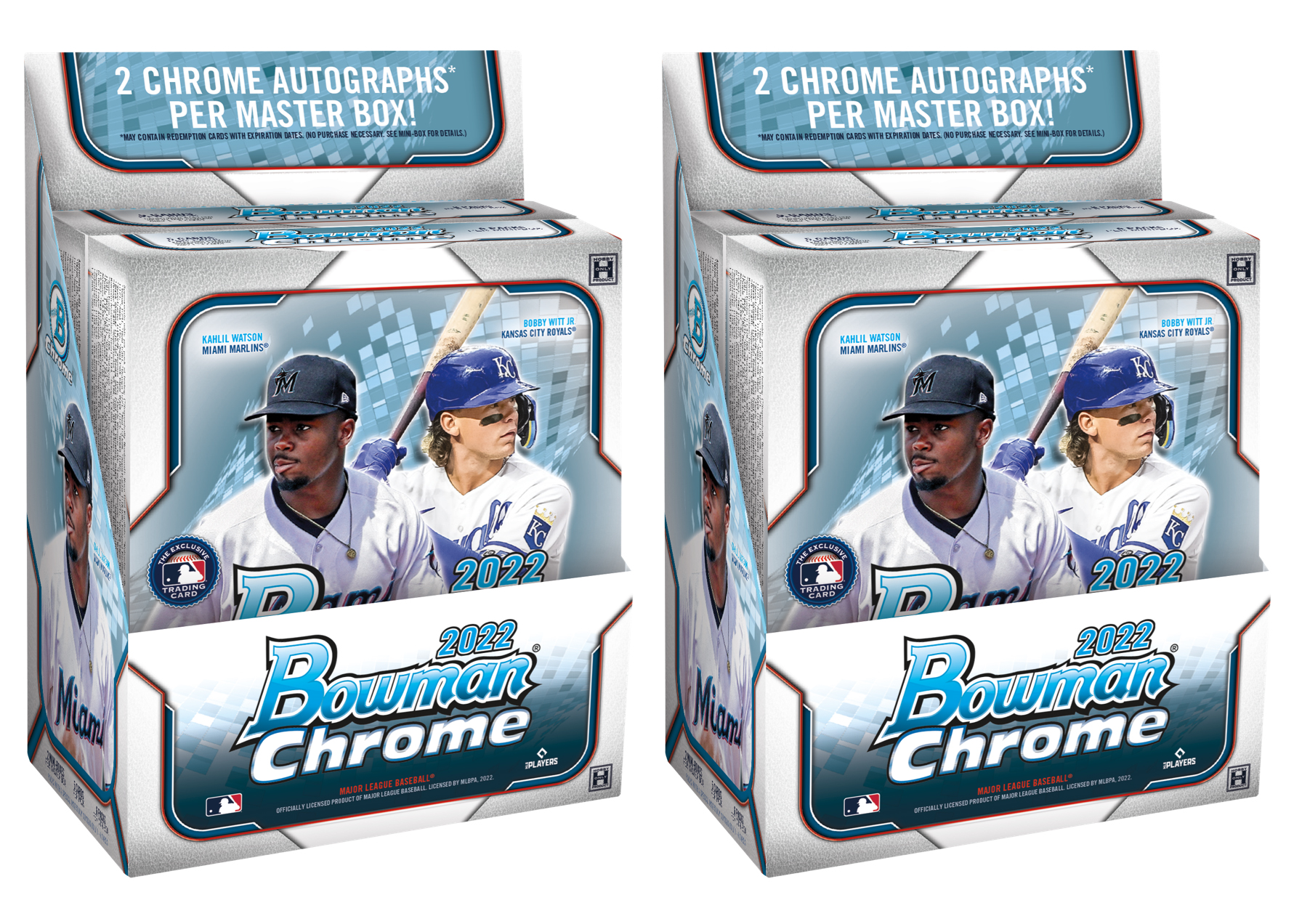 2022 Bowman Chrome Baseball Hobby Box 2x Lot