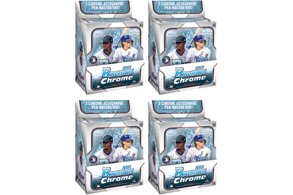 2022 Bowman Chrome Baseball Hobby Box 4x Lot