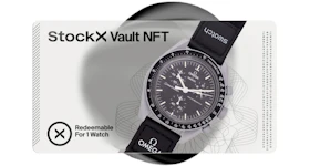 StockX Vault NFT Swatch x Omega Bioceramic Moonswatch Mission to the Moon SO33M100 Vaulted Goods