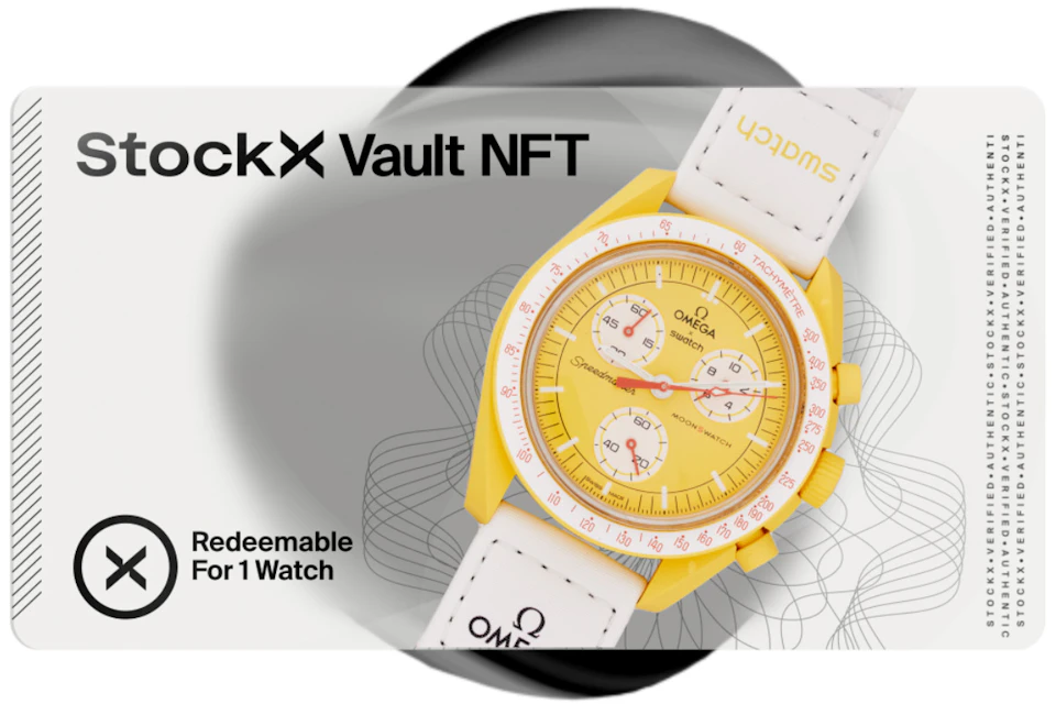 StockX Vault NFT Swatch x Omega Bioceramic Moonswatch Mission to the Sun SO33J100 Vaulted Goods