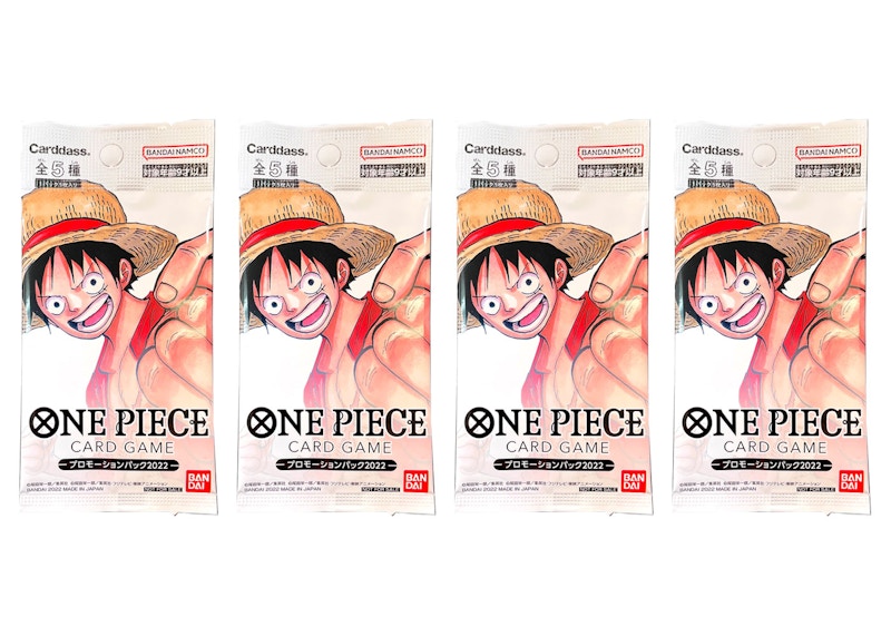 2022 One Piece Card Game Vol.1 Promo Pack (Japanese) 4x Lot - 2022