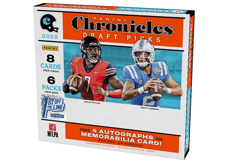 2022 Panini Chronicles Draft Picks Collegiate Football 1st