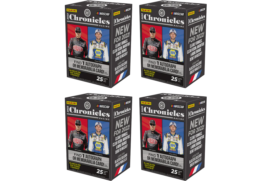2022 Panini Chronicles NASCAR Racing Blaster Box 4x Lot - 2022 - ES