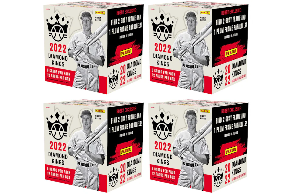 2022 Panini Diamond Kings Baseball Hobby Box 4x Lot