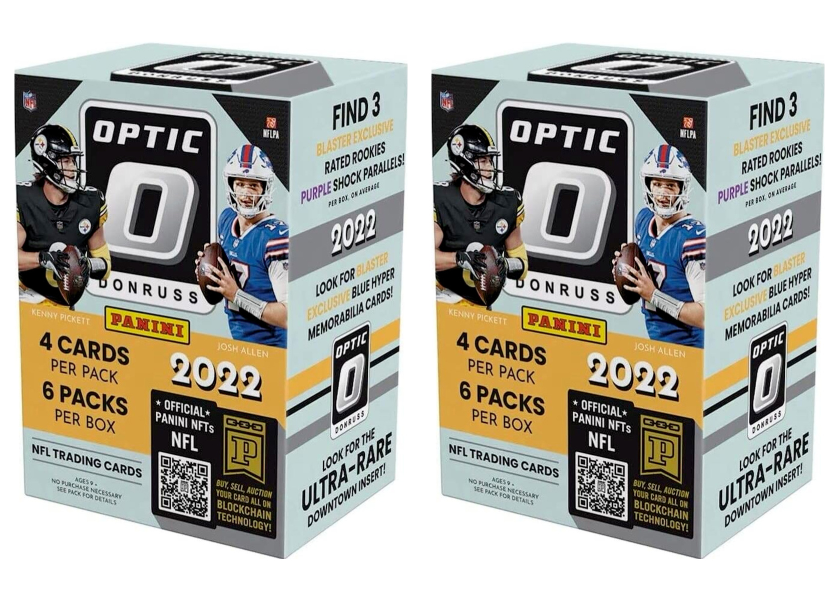 2020 Panini Donruss Optic Football Blaster Box (Purple Shock Parallels) 2x Lot