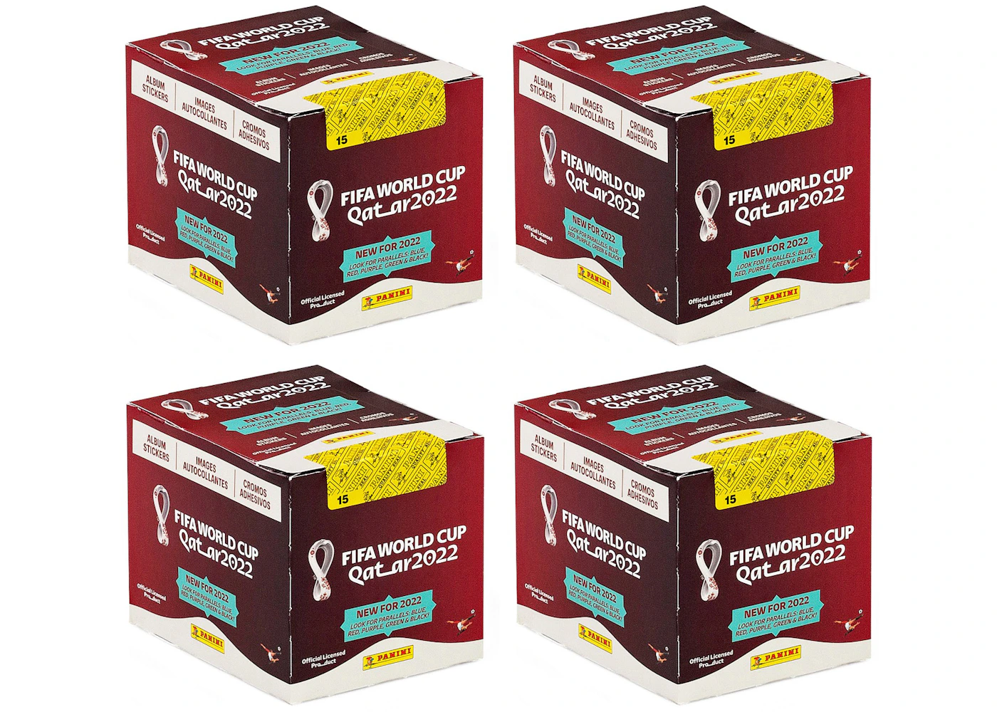 2022 Panini Fifa World Cup Qatar Soccer Sticker Collection Box 4x Lot ...