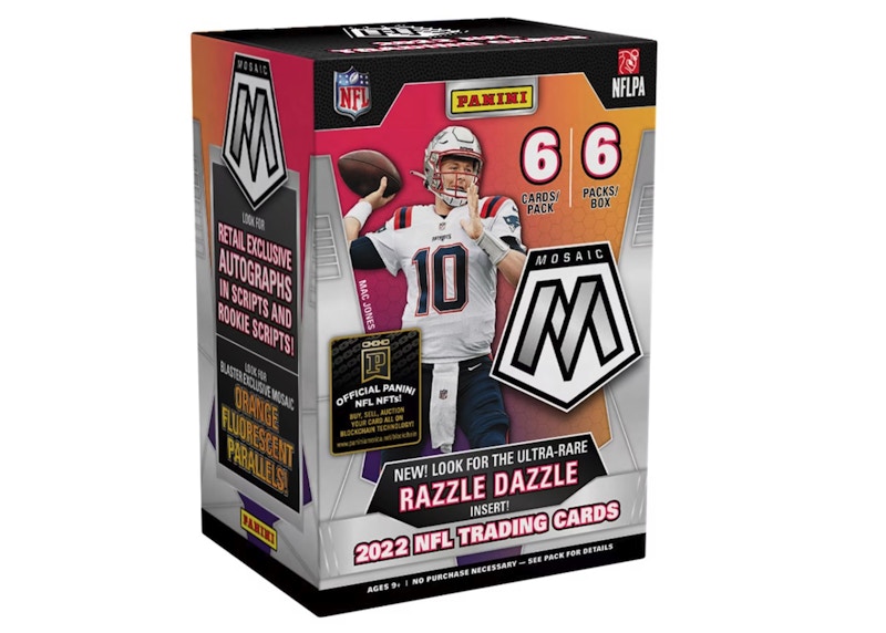 2022 Panini Mosaic Football Blaster Box (Orange Fluorescent Parallels