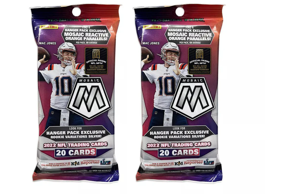 2025 Panini Mosaic Football Hanger Pack (Orange Parallels) 2x Lot