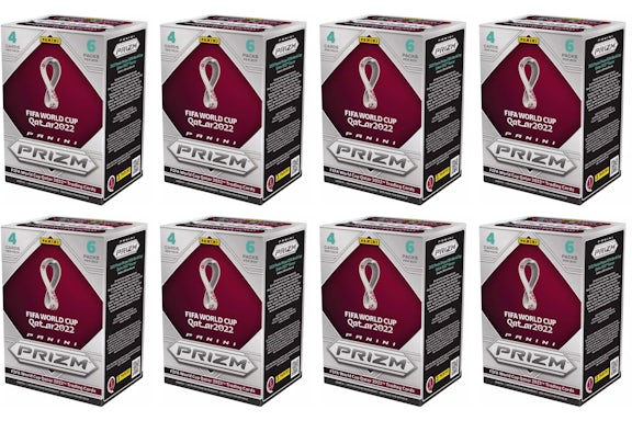 Panini Prizm Copa Mundial de la FIFA Qatar 2022 Caja Blaster de Fútbol 8x Lote