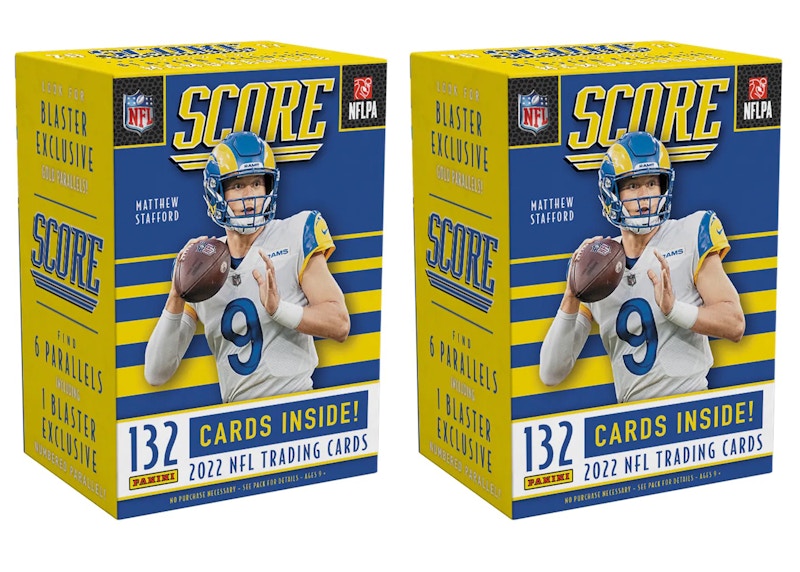 2022 Panini Score Football Blaster Box (Gold Parallels) 2x Lot