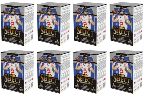 2022 Panini Select Draft Picks Collegiate Football Blaster Box 8x Los