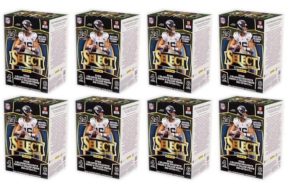 2022 Panini Select Football Blaster Box (Green & Yellow Die-Cuts) 8x Lot