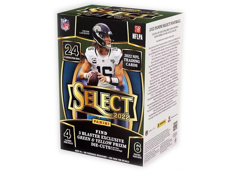 2022 Panini Select Football Blaster Box (Green & Yellow Die-Cuts