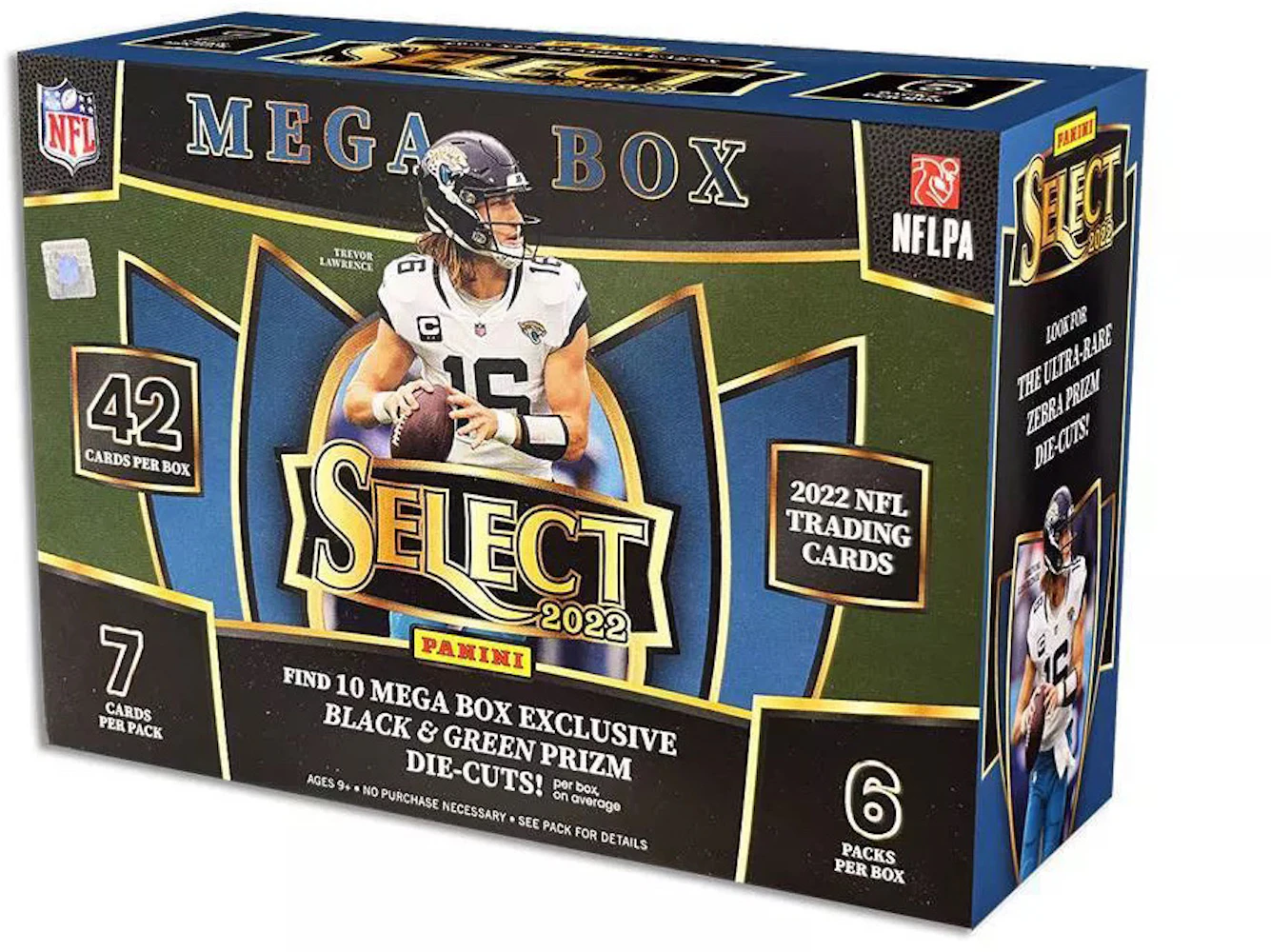 2022 Panini Select Football Mega Box (Black & Green Prizms) 2022 US