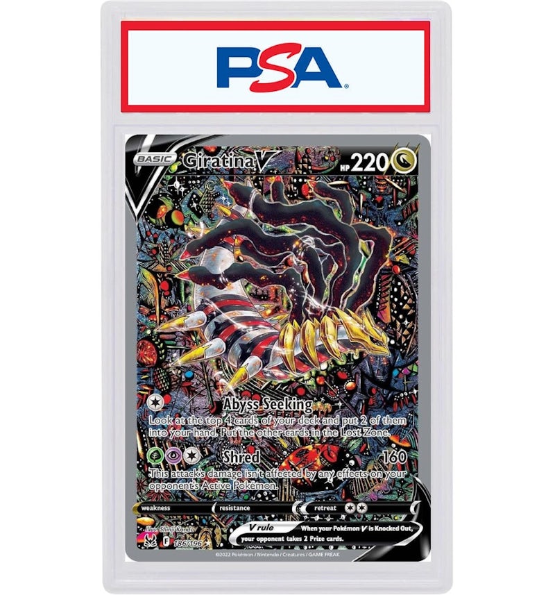 2022 Pokmon Sword & Shield Lost Origin 186 Full Art/Giratina V (PSA or BGS Graded) - 2022 - US 2022 Pokmon Sword & Shield Lost Origin 186 Full Art/Giratina V (PSA or BGS Graded) - 2022 - US
