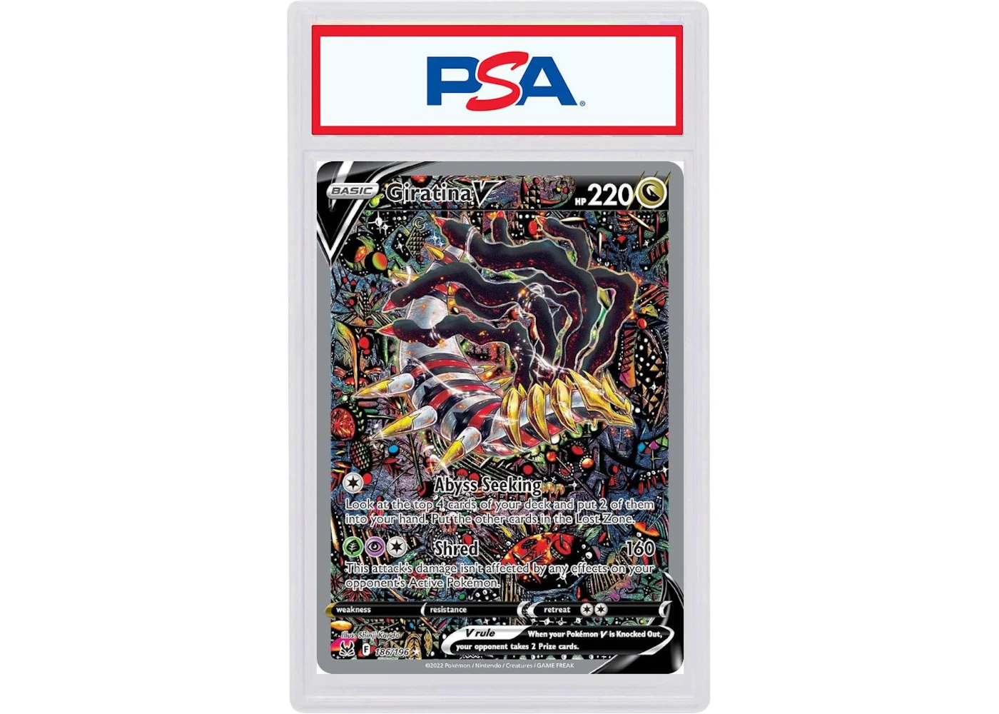 2022 Pokmon Sword & Shield Lost Origin 186 Full Art/Giratina V (PSA or BGS Graded) - 2022 - US 2022 Pokmon Sword & Shield Lost Origin 186 Full Art/Giratina V (PSA or BGS Graded) - 2022 - US