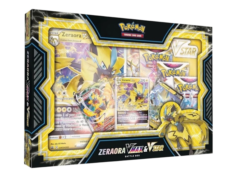 2022 Pokémon Sword & Shield Zeraora VMAX & VSTAR Battle Box 2022 Pokémon Sword & Shield Zeraora VMAX & VSTAR Battle Box