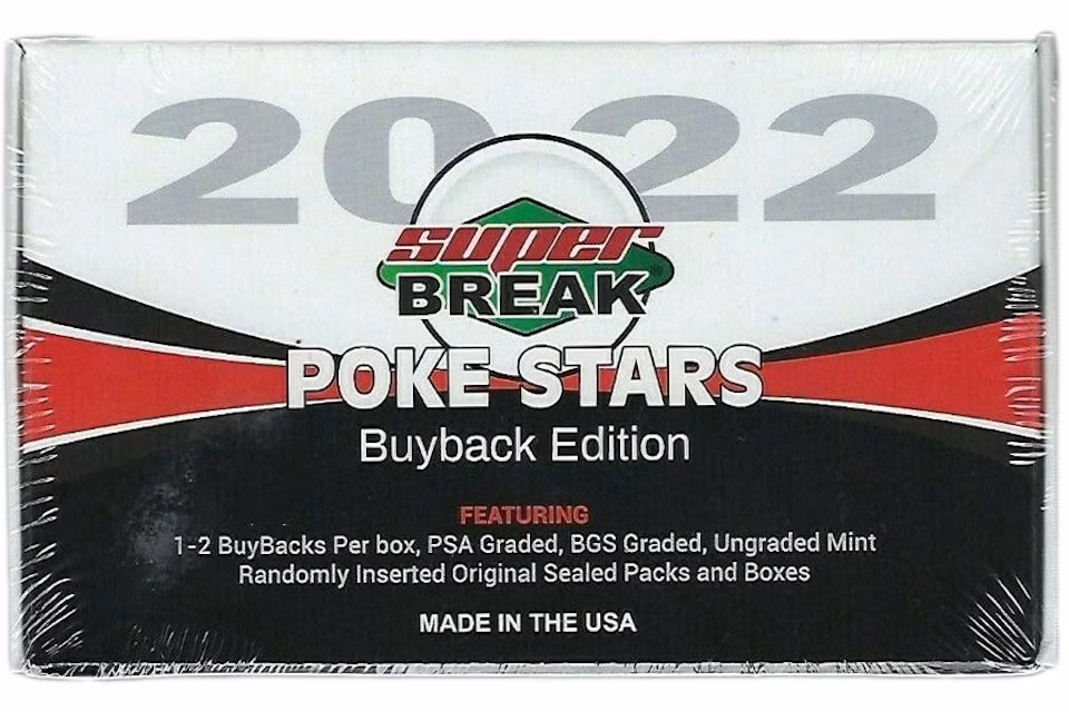 2022 Super Break Poke Stars Buyback Edition Box