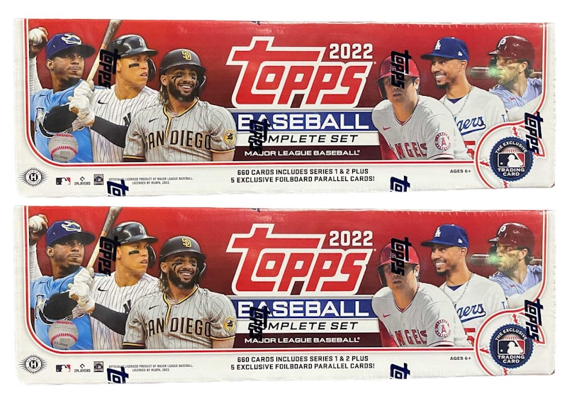 2022 Topps Baseball Complete Factory Set (Hobby Red) 2x Lot - 2022