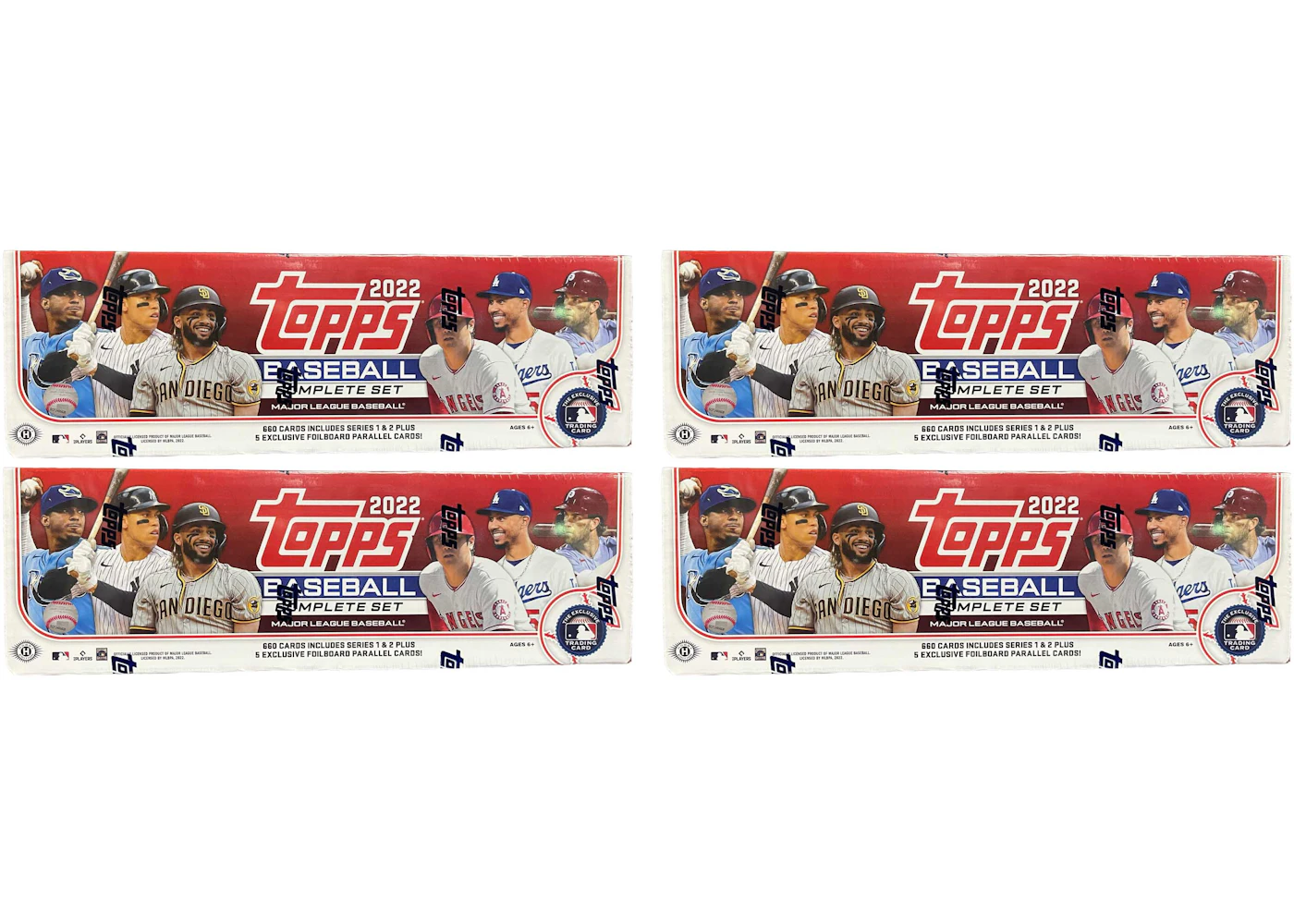 2022 Topps Baseball Complete Factory Set (Hobby Red) 4x Lot - 2022 - US