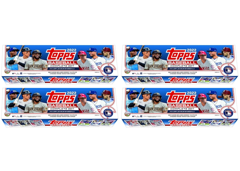 2022 Topps Baseball Complete Factory Set (Retail Blue) 4x Lot 2022 CN