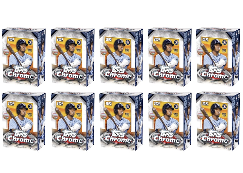 2022 Topps Chrome Baseball Blaster Box 10x Lot