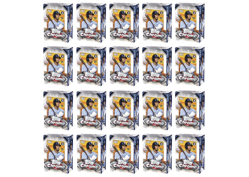 2022 Topps Chrome Baseball Blaster Box 20x Lot