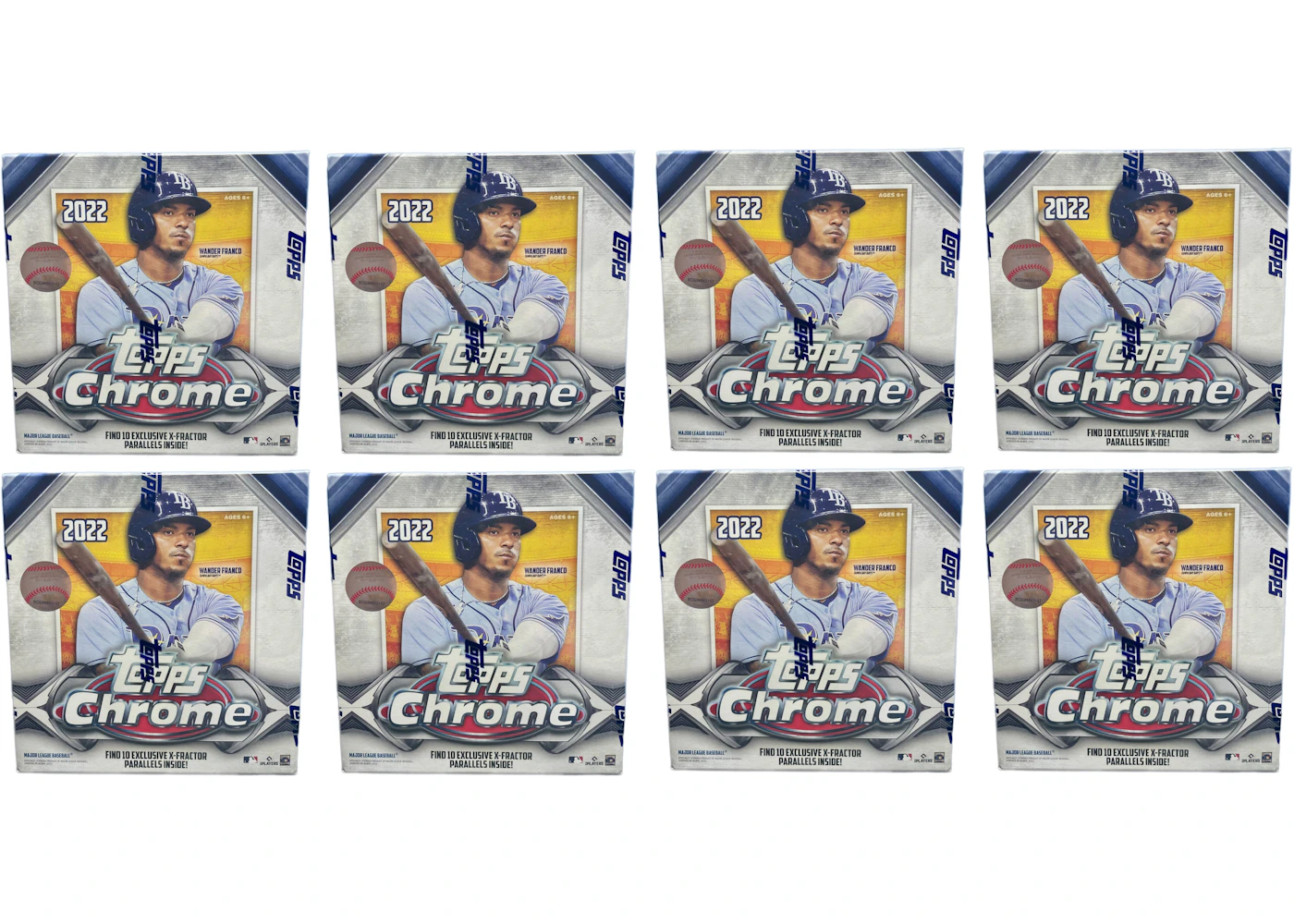 2022 Topps Chrome Baseball Mega Box 8x Lot - 2022 - US