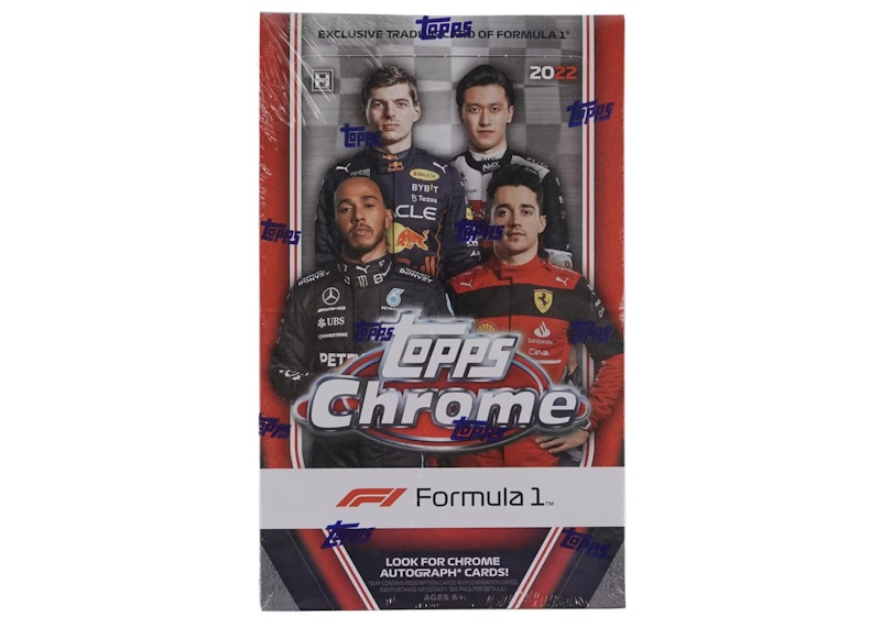 2022 Topps Chrome Formula 1 Racing Hobby Box (18 Packs