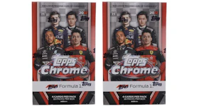 2022 Topps Chrome Formula 1 Racing Hobby Lite Box (16 Packs) 2x Lot
