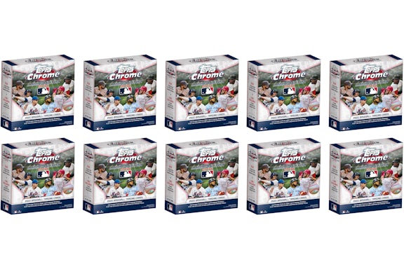 2022 Topps Chrome Logofractor Edition Baseball Box 10x Lot