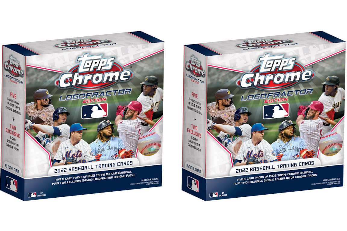 2022 Topps Chrome Logofractor Edition Baseball Box 2x Lot