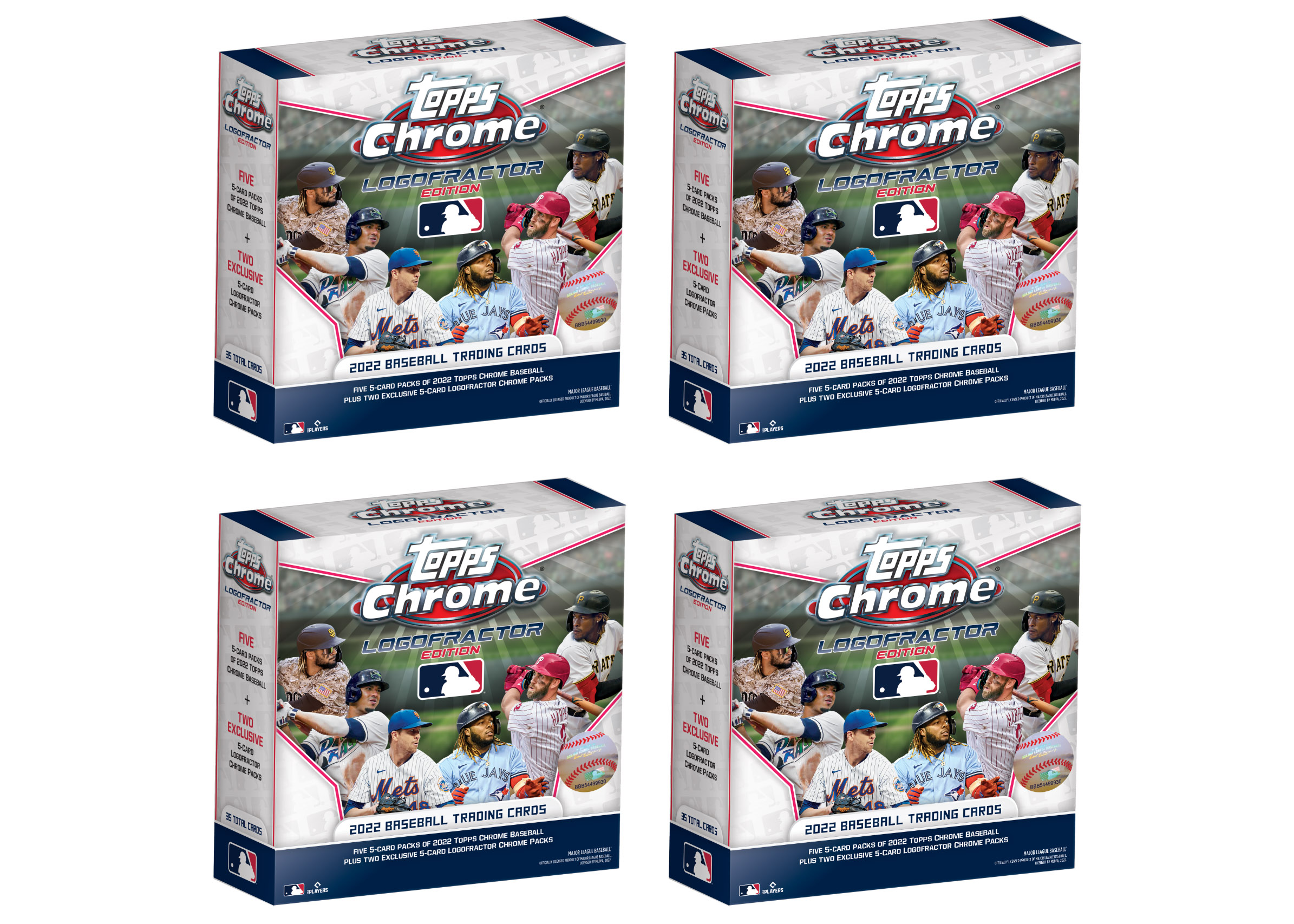 2022 Topps Chrome Logofractor Edition Baseball Box 4x Lot - 2022 - US