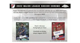 2022 Topps Chrome MLS Soccer Hobby Box 2x Lot