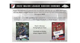 2022 Topps Chrome MLS Soccer Hobby Box 4x Lot