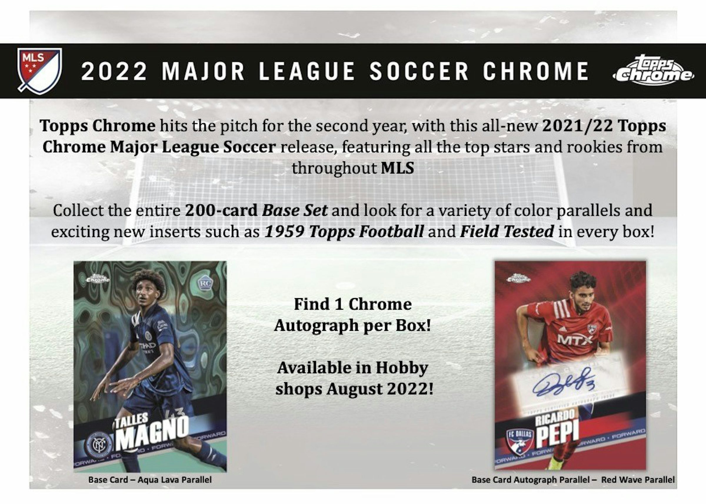 2022 Topps Chrome MLS Soccer Hobby Box - 2022 - US
