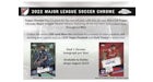 2022 Topps Chrome MLS Soccer Hobby Box