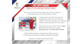 2022 Topps Chrome Road to UEFA Nations League Finals Soccer Hobby Lite Box