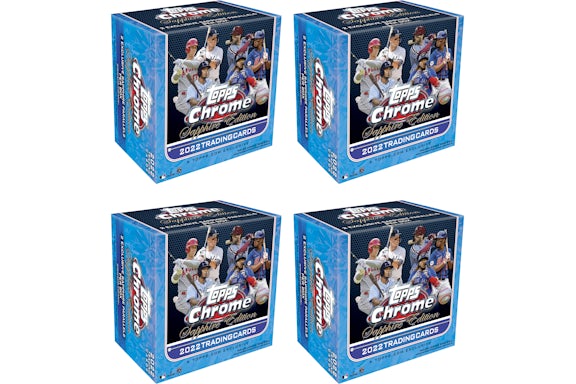 2022 Topps Chrome Sapphire Edition Baseball Box 4x Lot