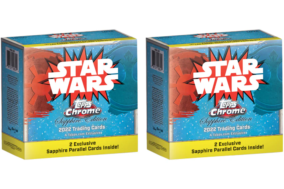 2022 Topps Chrome Star Wars Sapphire Edition Box 2x Lot