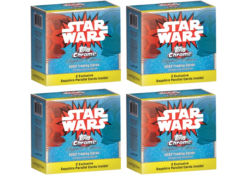 2022 Topps Chrome Star Wars Sapphire Edition Box 4x Lot - 2022 - US