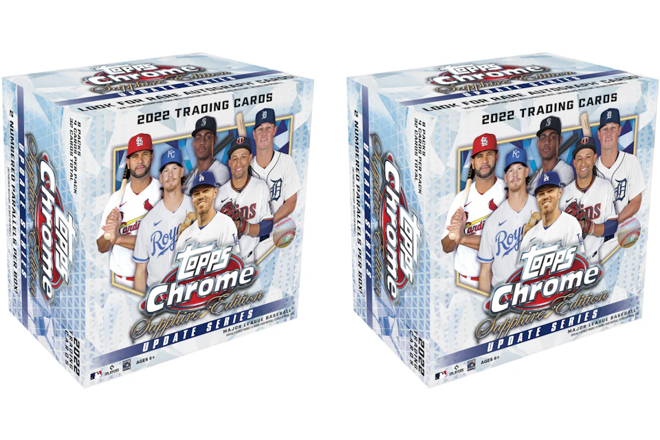 2022 Topps Chrome Update Sapphire Edition Baseball Hobby Box 2x Lot