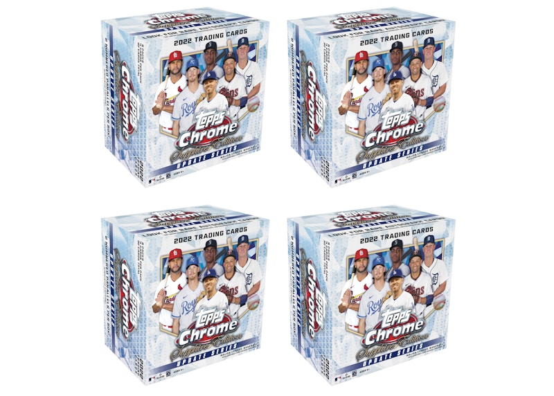 2022 Topps Chrome Update Sapphire Edition Baseball Hobby Box 4x Lot