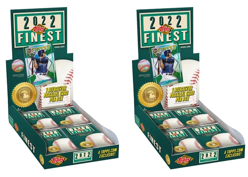 2022 Topps Finest Flashbacks Baseball Hobby Box 2x Lot 2022 FR