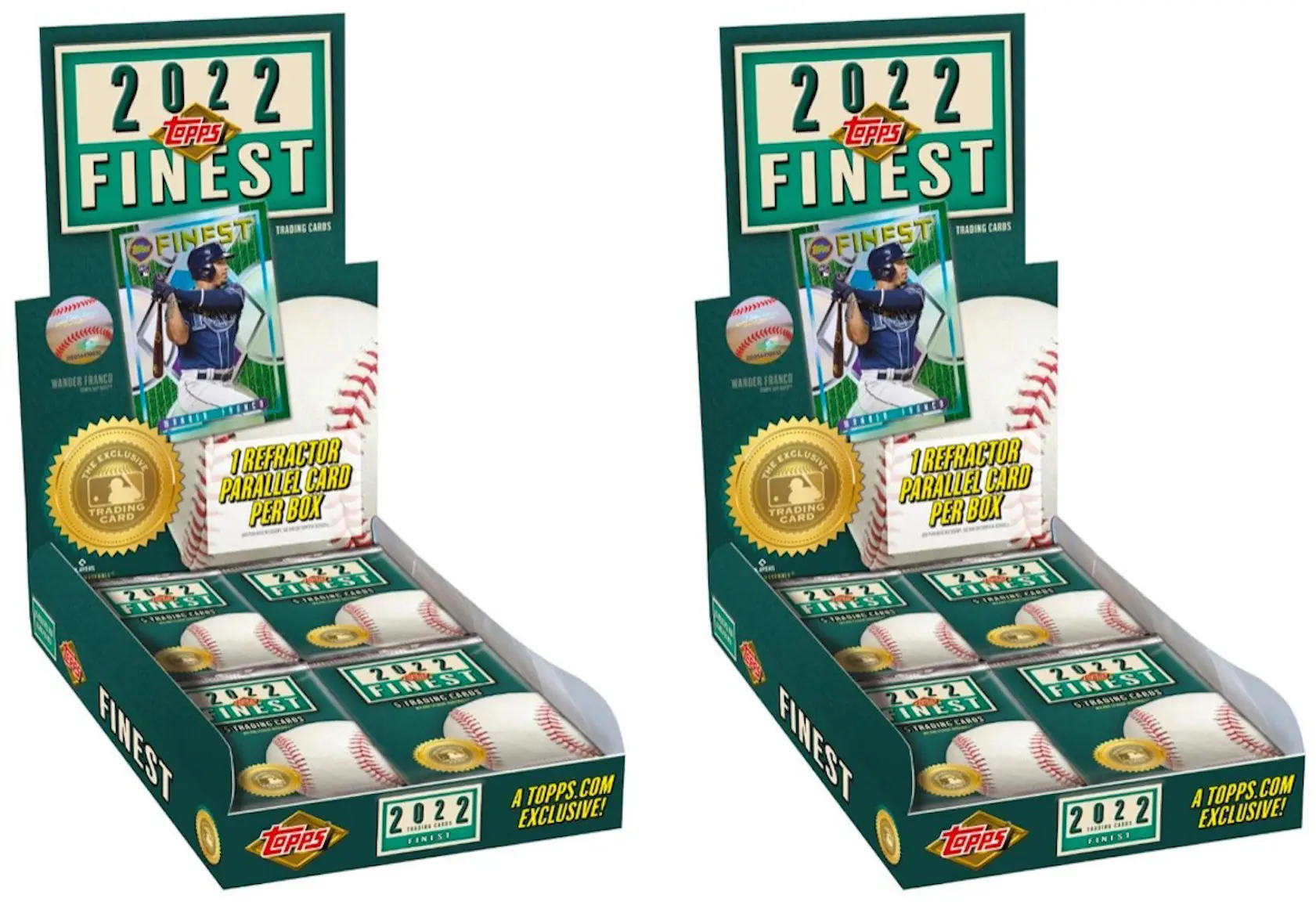 2022 Topps Finest Flashbacks Baseball Hobby Box 2x Lot 2022 FR