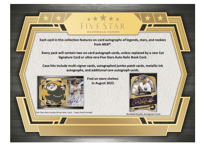 2022 Topps Five Star Baseball Hobby Box