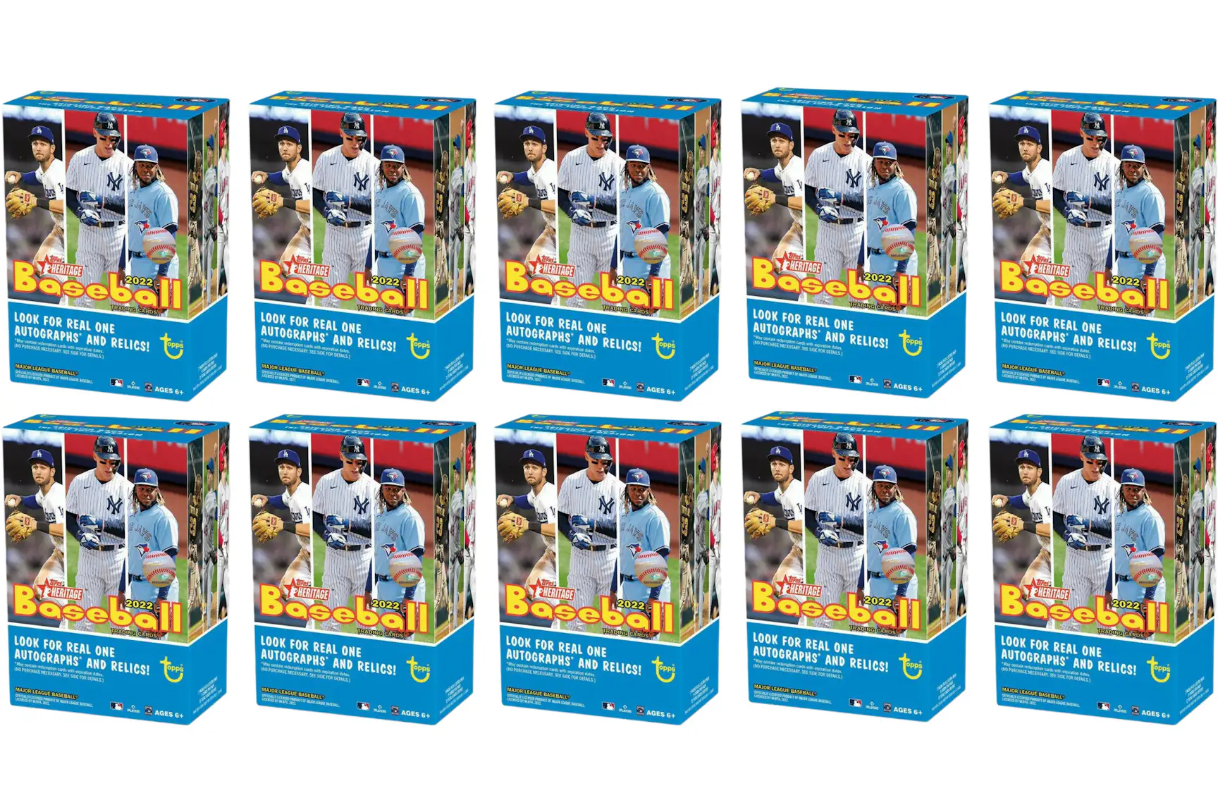 2022 Topps Heritage Baseball Blaster Box 10x Lot 2022 KR 2022-topps-heritage-baseball-blaster-box-10x-lot-2022-kr