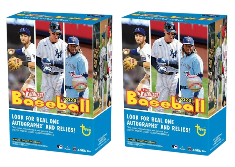 2022 Topps Heritage Baseball Blaster Box 2x Lot 2022 KR