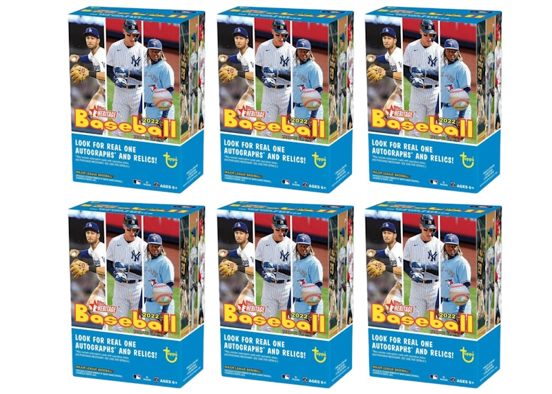 2022 Topps Heritage Baseball Blaster Box 6x Lot 2022 FR