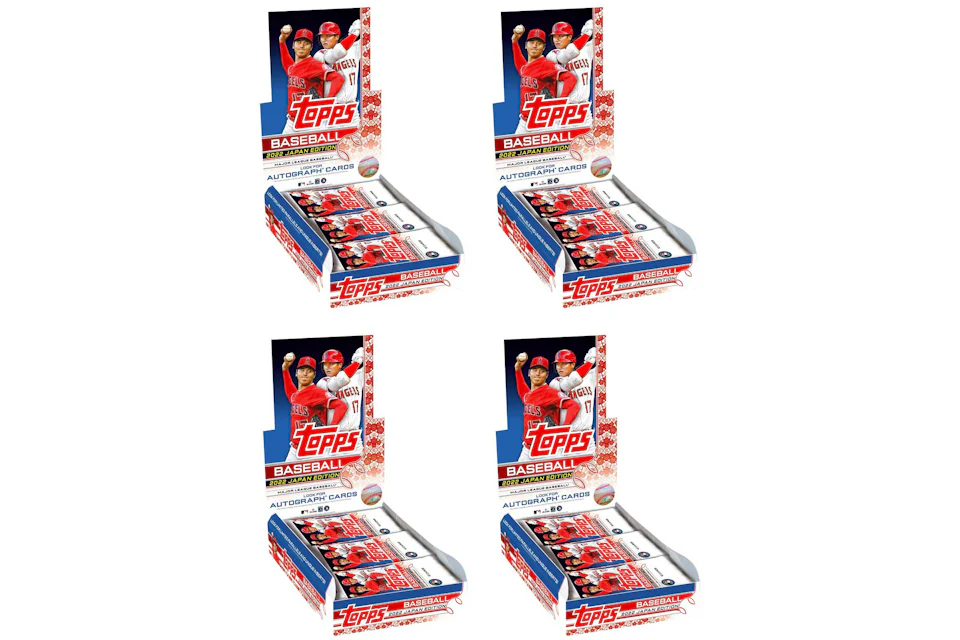 2022 Topps Japan Edition Baseball Hobby Box 4x Lot